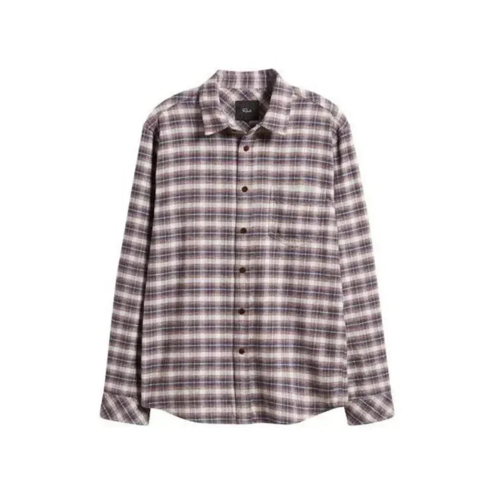 Rails Men's Purple Plaid Long Sleeve Button Front Forrest Shirt Large NWT